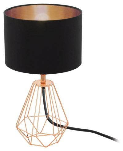 Eglo Carlton Vintage Table Lamp - Black and Copper.